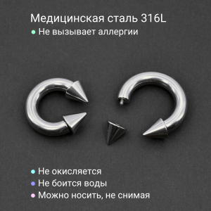 Циркуляр 5 мм, конусы. CBRCN4