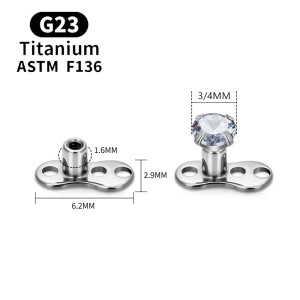 Основа микродермала + накрутка. Циркон. TSATAF0197